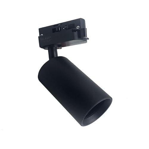SILAMP - Spot LED sur rail 80° Monophasé NOIR pour ampoule GU10 - SILAMP
