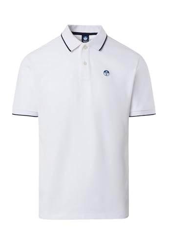 Polo bleu North Sails pour homme en coton premium