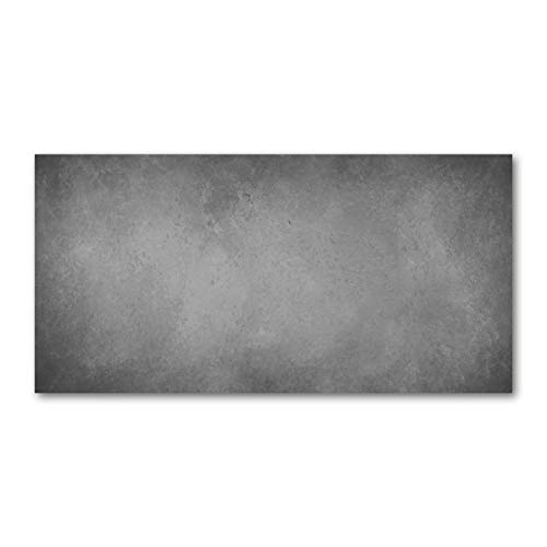 Crédence de cuisine en verre 140x70cm Tulup gris fond de béton en verre de sécurité trempé