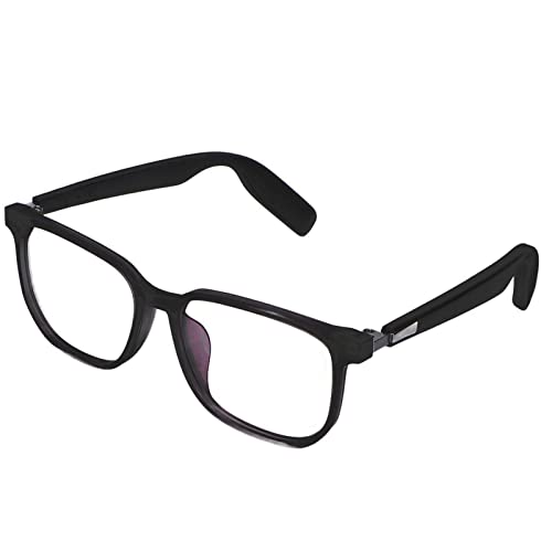 Glasses, Blue Light Blocking Smart Audio Glasses, Open Ear Speaker Glasses, IP67 Waterproof, Calling, Replaceable Frames, for Meeting Traveling Driving