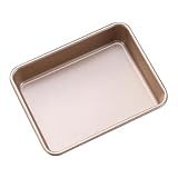 DRESSOOS Molde para Pan Antiadherente de Acero al Carbono Cuadrado Esquinas Redondeadas, Fácil de Limpiar, Adecuado para Hornear en Casa y Cocina