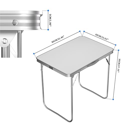 Table de camping en aluminium pliable avec structure stable et légère - 4