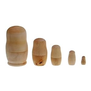 Exanko Russische Matroesjka Blank Nesting poppen verf je eigen set van 5