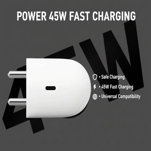 Image of Original Google Charger Adapter 45W Fast Charging, Compatible with Google Pixel 10 /10 Pro /XL / 9 Pro /XL / 9 Pro /9 Pro Fold /9A, Pixel 8 Pro /8A, Quick Charging USB-C Adapter