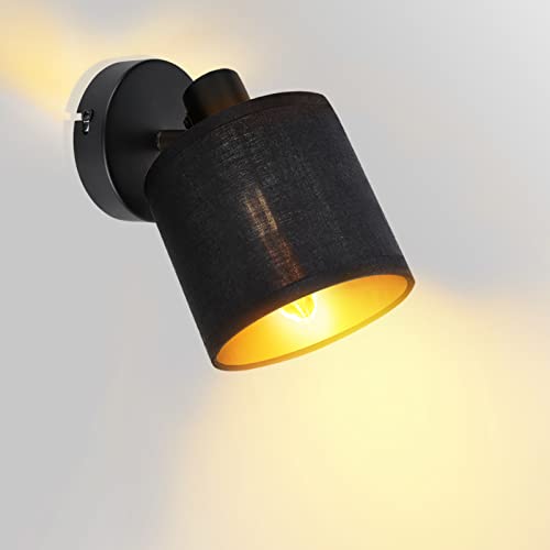 URing Deckenlampe Vintage 1 flammig, Deckenstrahler Schwenkbar...