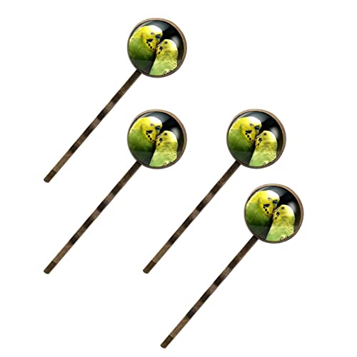 Épingles à cheveux perroquets : lot de 4 pinces à chignon oiseaux pour femme