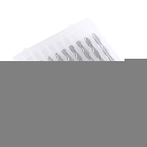 Liukouu 10pcs 1/8'' Double Flutes Milling Cutter Engraving Bits Flute Length 17mm Tungsten Steel