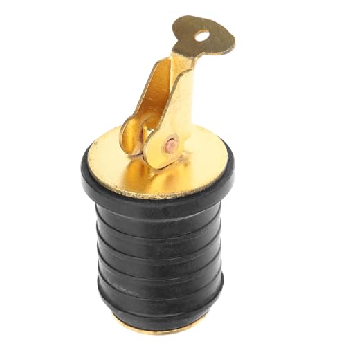 MUELODSIC Tapón De Drenaje para Tapón De Drenaje Marino Asiento De Kayak Enchufe De Imbornal Enchufar Bote Agujero para Kayak Accesorios para Válvula Manejar Latón y Caucho