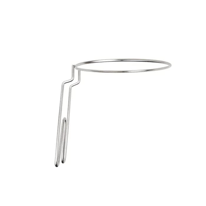 Dynarex 32409 Resp-O2 Stainless Steel Suction Canister Ring, 4.75" Diameter, 5-1/8" Height, Pack of 10