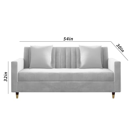 Image of Casaliving Garcia 3+2 Seater Sofa Set for Living Room (Grey)