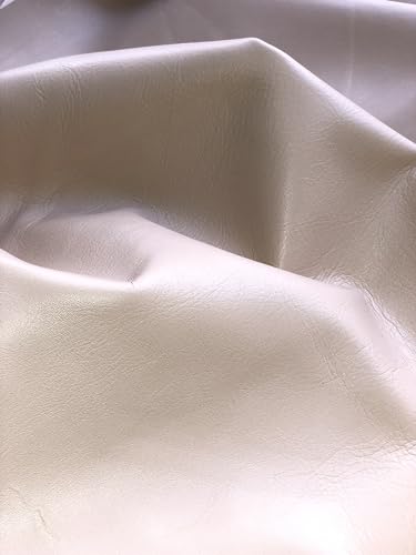 Cow Genuine Beige Leather Side Premium Quality Full Grain Half Hide Import AA Grade Upholstery Leather Fabric (11-14 sq.ft)