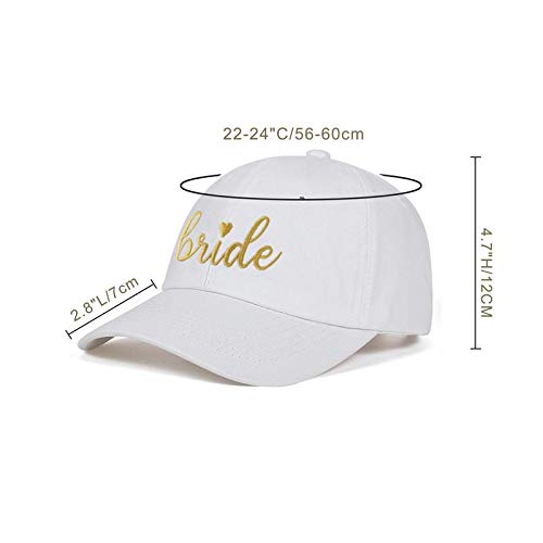 Image of LADY&HOME Bachelor /Bachelorette Party Baseball Hats Set, Embroidered Adjustable Cotton Truck Caps