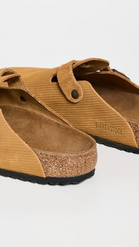 Image of Birkenstock Men's Boston Corduroy Clogs, Cork Brown, 11 Medium US