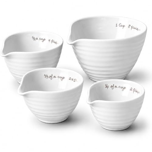 Juego de 4 vasos medidores Sophie Conran blancos miniatura 1