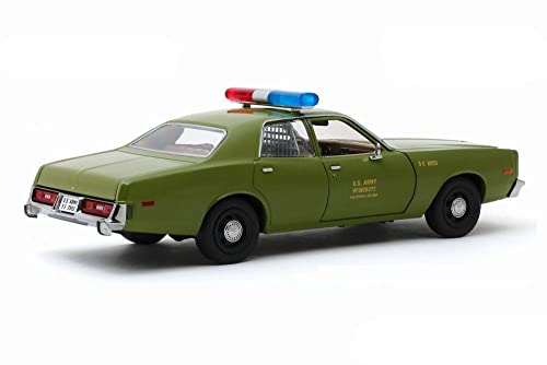 Plymouth Fury 1977 US Army Police 1:24 Greenlight miniatura 2