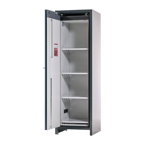 DENIOS Lithium Ion Battery Storage Cabinet Fireproof Blue