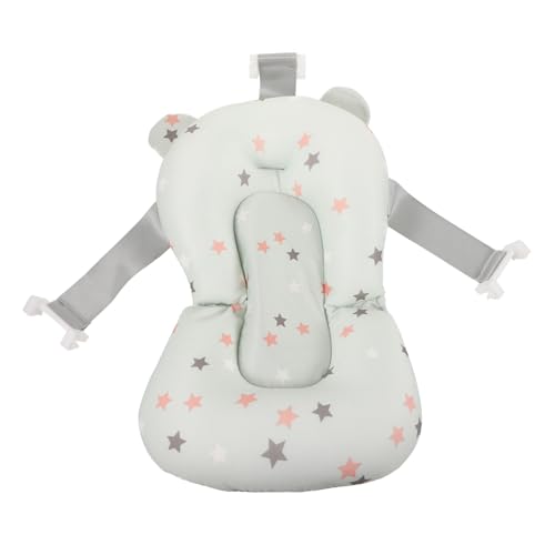 lurrose 可能なベビーバスサポートクッション 通気性肌に優しい 新生児用滑り止め浮遊マット 浴槽補助具 ベビーシャワー用バスマット