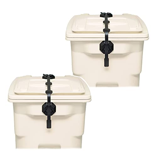 Blazer Brand Strong Strap Lid Locks for Outdoor Garbage Cans (2-Pack)