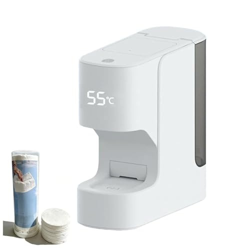 Hot Face Towel Heater Machine, Disposable Face Towel Heater Machine, Automatic Hot Face Towel Dispenser, Home Salon Equipment Towel Warmer for Facials, Spa, Massage, Cleaning (Set A)