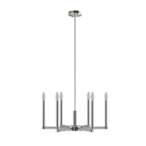 Gracie Mills Lilyana Radiant Modernity 6-Light Contemporary Candelabra Chandelier