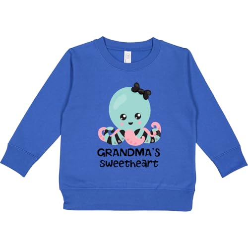 inktastic Cute Kawaii Octopus Grandmas Sweetheart Toddler Sweatshirt 4T Royal 42a10