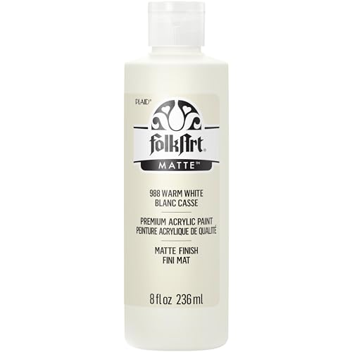 Image of FolkArt Acrylic Paint in Assorted Colors (8 oz), , Warm White