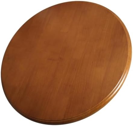 Multi-Color Large Lazy Susan Turntable - 30in Round Wooden Serving Tray for Dining Table & Kitchen Centerpiece, Light Brown, 80cm Rotating Tray