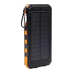20000mAh Solar Charger Powered Bank - Fast Charging, Flashlight & Waterproof | Portable Solar Phone Charger for Camping, Outdoor Emergencies, Travel & Home Use