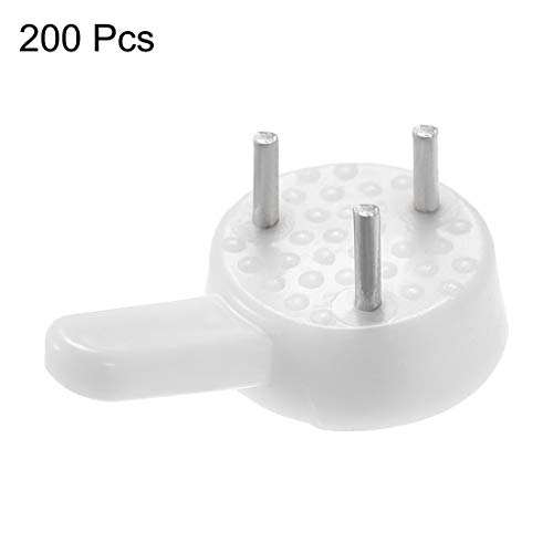 Image of uxcell 6lbs Hardwall Hanger for Hardware, Fasteners Hooks Wall Mount Non-Mark Hook Picture Photo Frame Hangers, 200 Pcs