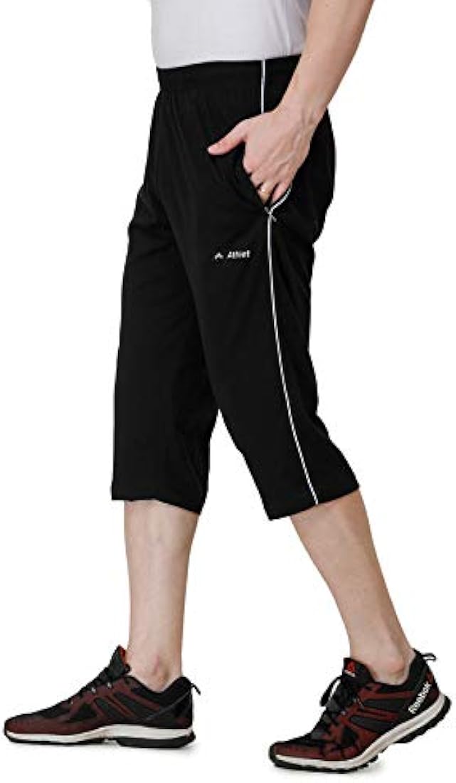 Buy ATHLET Cotton Hosiery Three Fourth Capri Shorts with Both Side