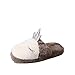 Ginsenget Scarpe Inverno Morbido Ciabatte,Pantofole Baotou a Fondo Piatto, mop di Cotone soffice a Testa Tonda, Grigio_37,Ciabatte Calde Peluche Morbido