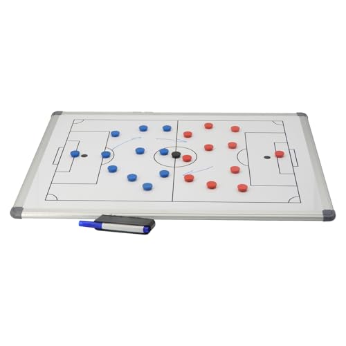 JAYO Soccer Coaching Tactical Board, 18 x 12 inches, Double-Sided with Full & Half Pitch