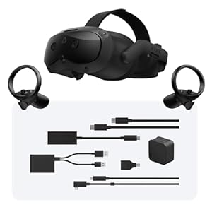 HTC Vive Focus Vision Wired Bundle — XR Headset with DisplayPort PC VR Streaming Kit