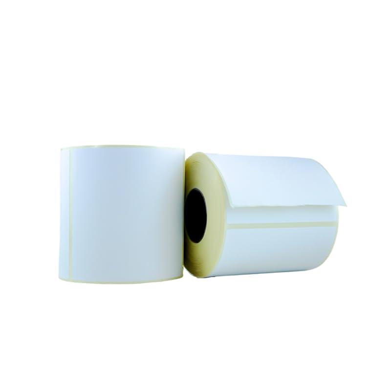 BCS LABELS - Rollo de 500 Etiquetas Térmicas 100x100mm para impresoras Térmicas (Zebra, TSC, Toshiba, Brother) (180)