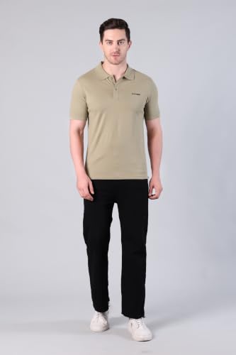 Image of Classic Polo | Comfortable Rich Cotton Blend, Band Collar, Regular Fit | Stylish & Premium All Day Wear