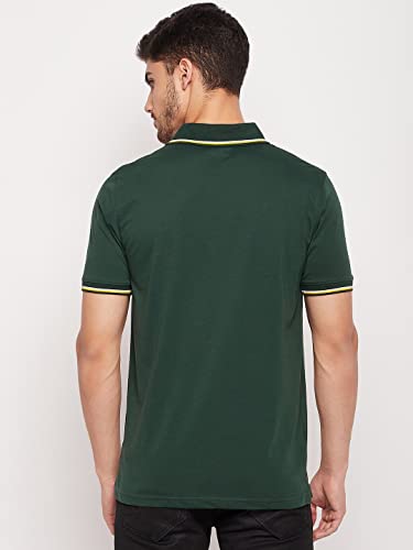 Image of UNIBERRY Men's Cotton Half Sleeves Solid Polo Neck T-shirt-MT4-BG 4XL