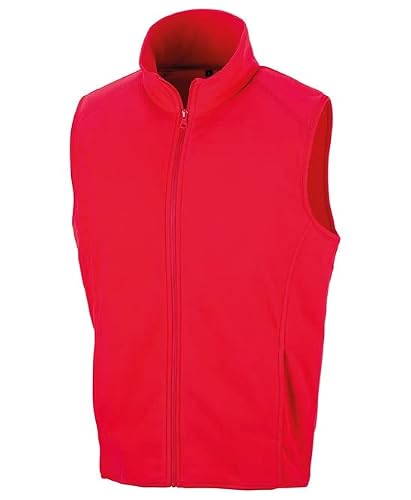 Image of Result Core R116X Mens Microfleece Gilet - Red - M
