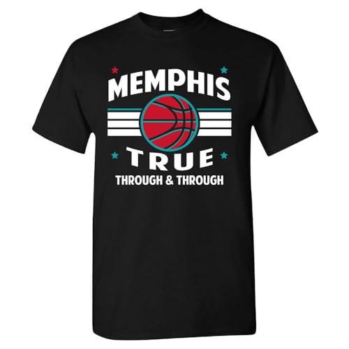 Ropa de baloncesto retro para hombre, Memphis - Camisa negra, Large