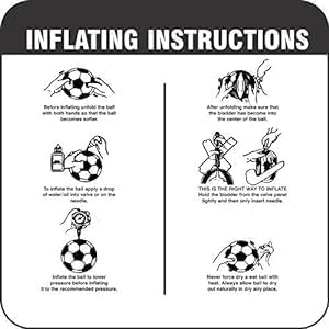 Image of Size 5 Football with Pump & Pin | PVC Leather Training Soccer Ball for Ground, Turf & Street Play | High Grip & Air Retention for Kids, Youth & Adults