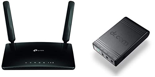 Image of TP-Link TL-MR6500v 300 Mbps 4G LTE Telephony Wireless Router and Dr Com Smart UPS 8000mAh Power Backup DRU-8000