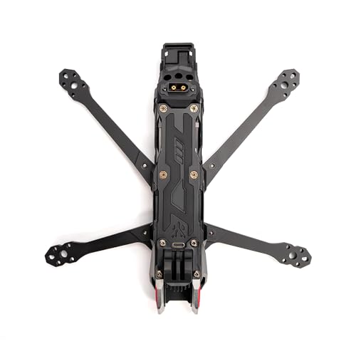 HGLRC Nblade MAX 5 inch Freestyle Cinematic FPV Frame for FPV Racing Drone Quadcopters (Nblade MAX DC Frame)