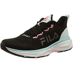 Fila EXOWAVE Race WMN, Zapatillas para Correr Mujer, Black Flamingo Pink Blue Glass, 36 EU