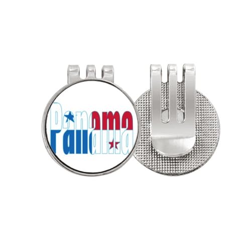 Marqueur de balle de golf de qualité supérieure et clip aimanté émail Panama