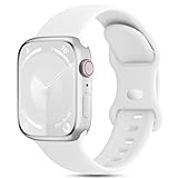 DYKEISS Silicone Sport Bands Compatible with Apple Watch Band 38mm 42mm 40mm 44mm 41mm 45mm 49mm, Soft Waterproof Strap Replacement Wristband for iWatch Bands Series 9 Ultra 8 7 SE 6 5 4 3 2 1 Women