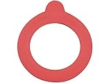 Leifheit Ersatzgummiringe 52 x 80 mm Aros de Goma de Recambio para Tarros Herméticos de 255 y 370 ml, Rojo
