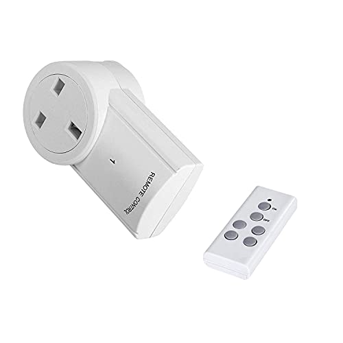 Wireless Remote Control Sockets, Vlio Home Programmable Electrical Outlet Switch Plug for Lights, Power Strips, Household Appliances, up to 30m/100ft Operating Range, 1 Pack Wireless Remote Control Sockets, Vlio Home Programmable Electrical Outlet Switch Plug for Lights, Power Strips, Household Appliances, up to 30m/100ft Operating Range, 1 Pack