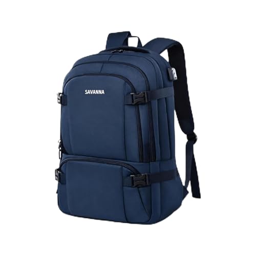 Heyoo Mochila Escolar Juvenil Impermeável, com Porta USB, Conforto Respirável e Zífer de Aço, Perfeita para Universidade, Dia a Dia e Trabalho Mochila Escolar Menino (Azul)