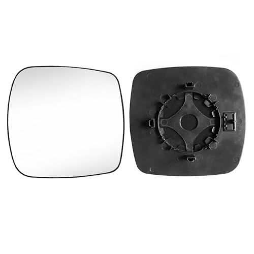 TTCR-II 1PC Compatible avec Verre Rétroviseur Renault Kangoo II 2007 2008 2009 2010 2011 2012, Verre Miroir Chauffant Remplacer, Rétroviseur Kangoo 2 côté...