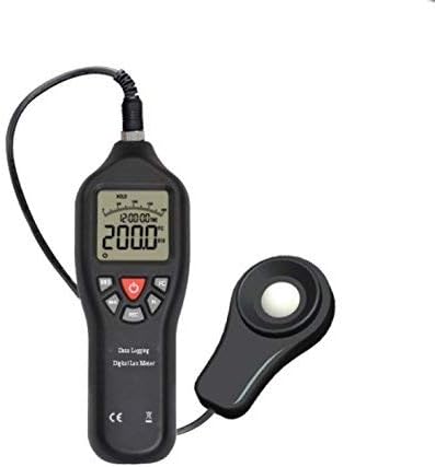 DIGITAL AUTO RANGING DATA LOGGING LIGHT LUX METER 200,000 LUX 20,000 FC INC INTERNAL MEMORY, SOFTWARE & LEAD