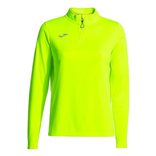 Joma Sudadera Running Night, Amarillo flúor, M para Mujer